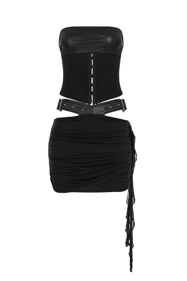 Strapless Corset & Skirt 2-Piece Set Lavish Daily