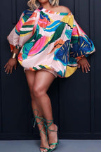 Off The Shoulder- Bubble Mini Dress Lavish Daily