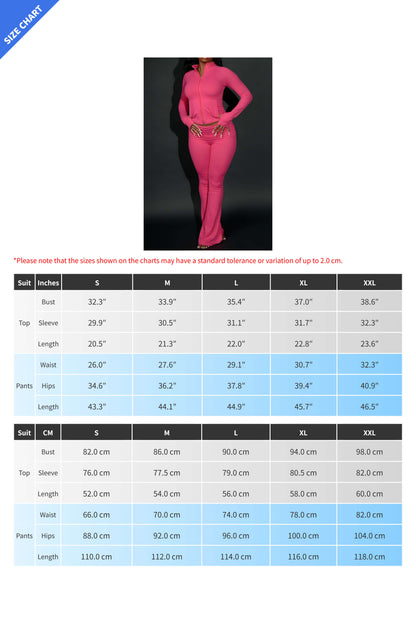 Sculpted Foldover Waist Flare Pants Set Lavish Daily