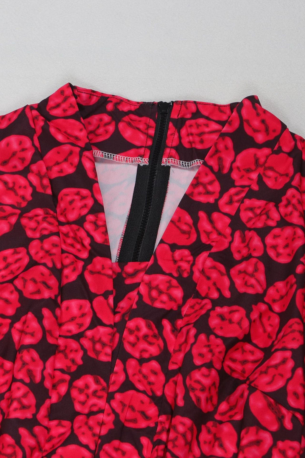 Print Slit V Neck Long Dresses Lavish Daily