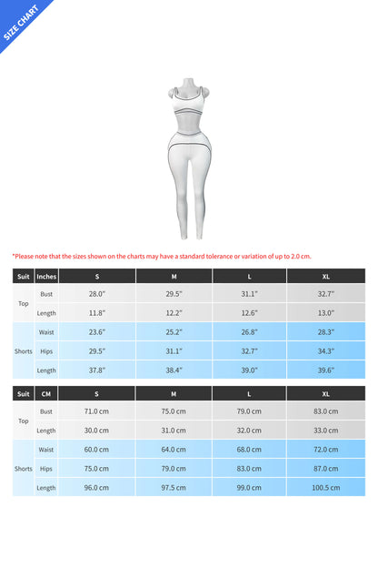 Contour Piping 2-Piece Workout Set Lavish Daily