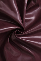 Faux Leather Notched Lapel Jacket Lavish Daily