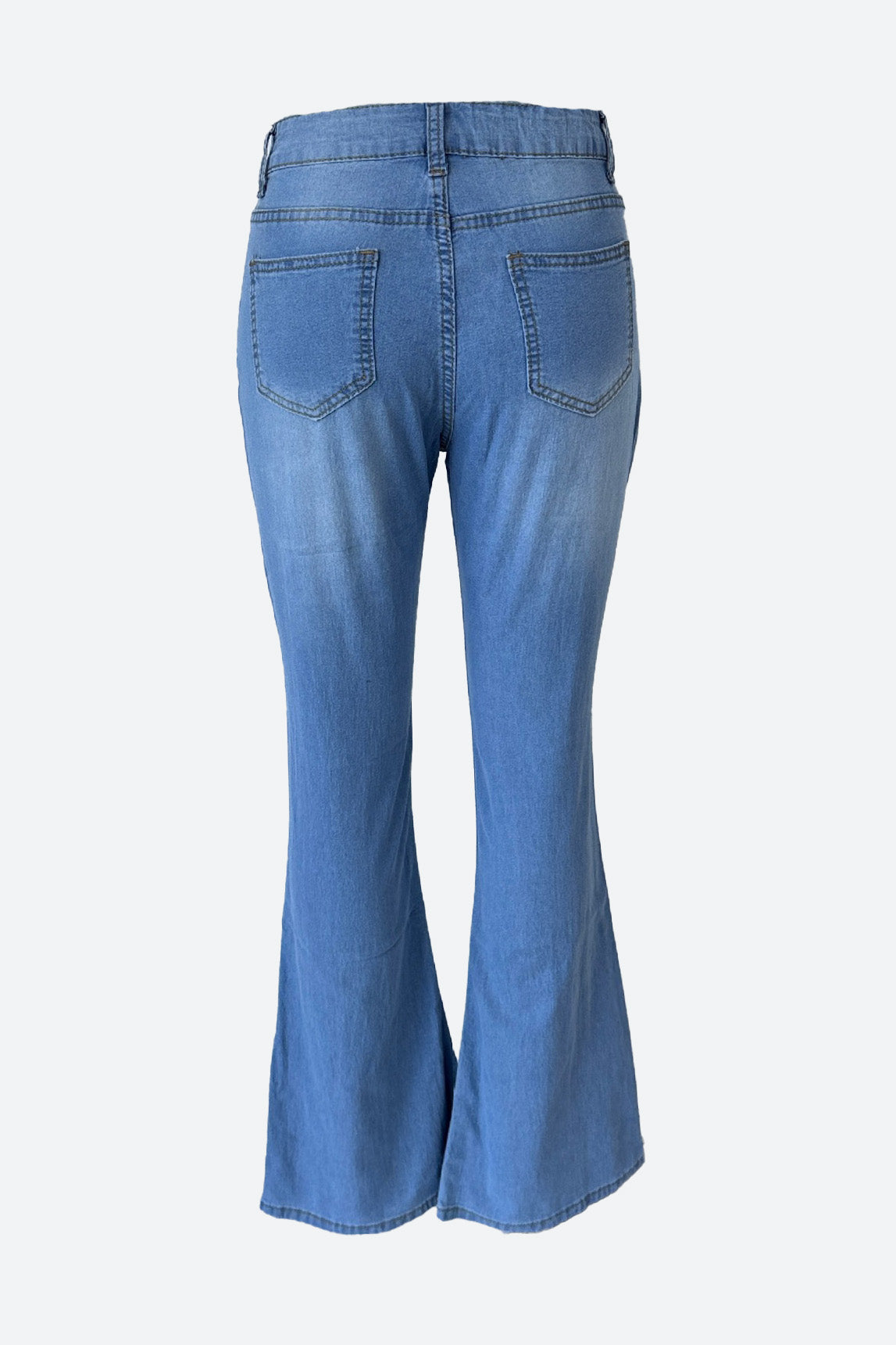 High Waist Skinny Bell-Bottom Jeans Lavish Daily
