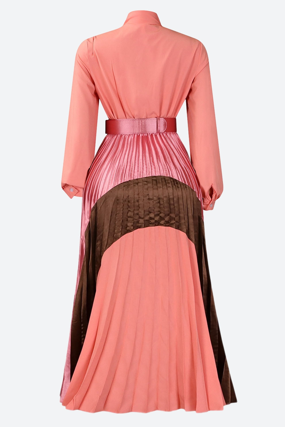 Long-Sleeved Top Elegant Pleated Dress Lavish Daily
