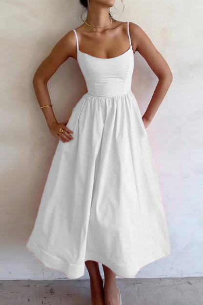 Vibrant Suspender Dress Lavish Daily
