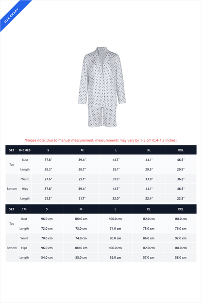 Polka Dot Blazer & Shorts Set Lavish Daily