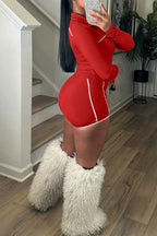 Zip-Up Thumbhole Top & Shorts Set - Sport Fit Lavish Daily