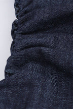 Denim Button Short Sleeve Dress Lavish Daily