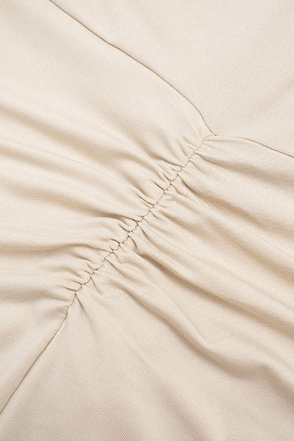 Cowl-Neck Twist-Front Wide-Leg Jumpsuit Lavish Daily