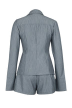 Striped Tie Front Shirt & Shorts Set Lavish Daily