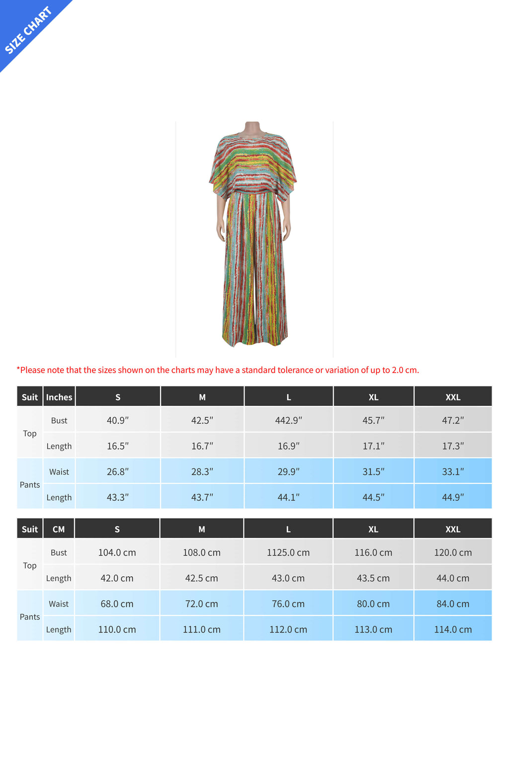 Stripe Crop Top & Wide-Leg Pants Set Lavish Daily