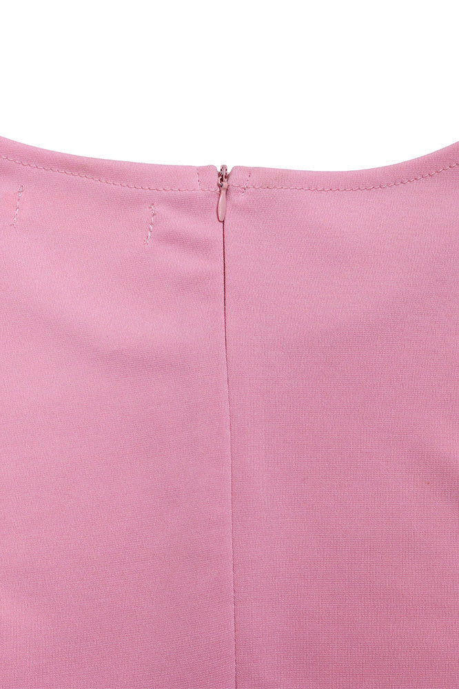 Office Pleated Pencil Dress Women's Slim Fit Lavish Daily