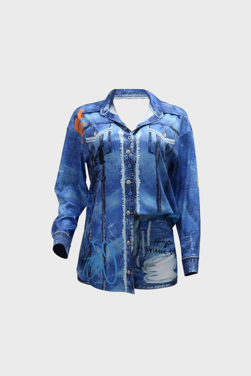 Printed Graffiti Set Lavish Daily