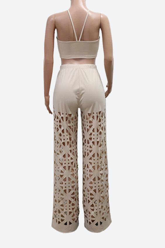 Twist Bralette & Cutout Pants Sets Lavish Daily