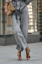 Washed Denim Mid Rise Pocket Jeans Lavish Daily