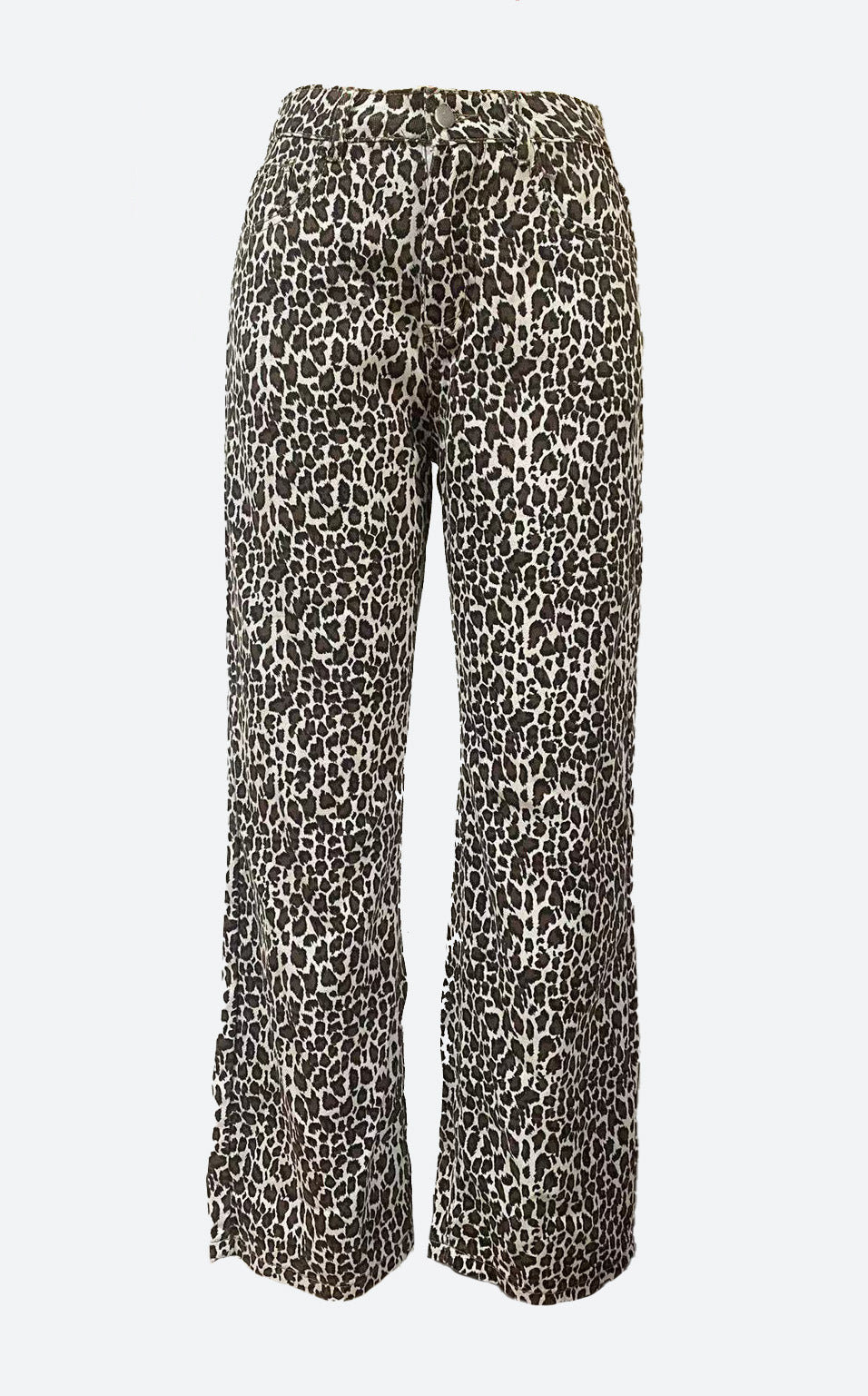 Leopard Print Loose Fit Denim Jeans Lavish Daily