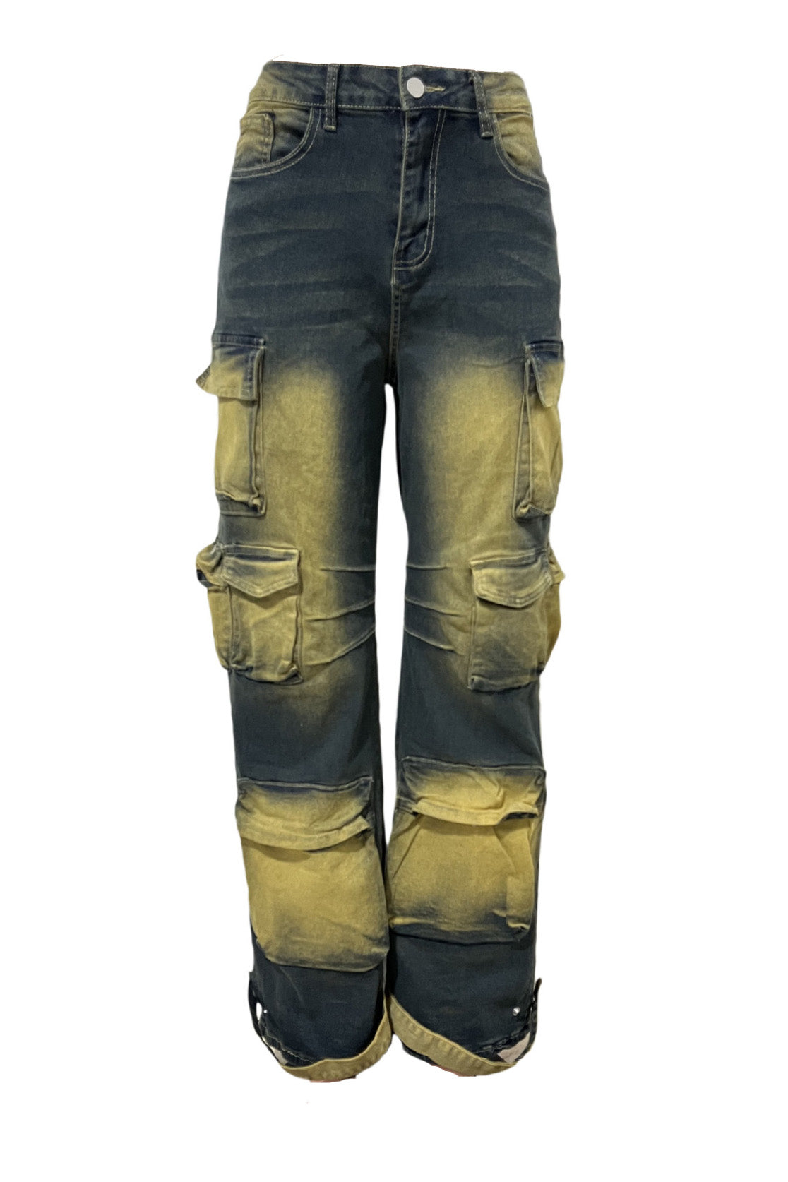 Vintage Loose Fit Multi-Pocket Cargo Jeans Lavish Daily