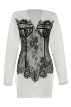 Lace Corset Mini Dress Lavish Daily