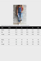 Retro Tattered Jumpsuits Stretch Denim Lavish Daily