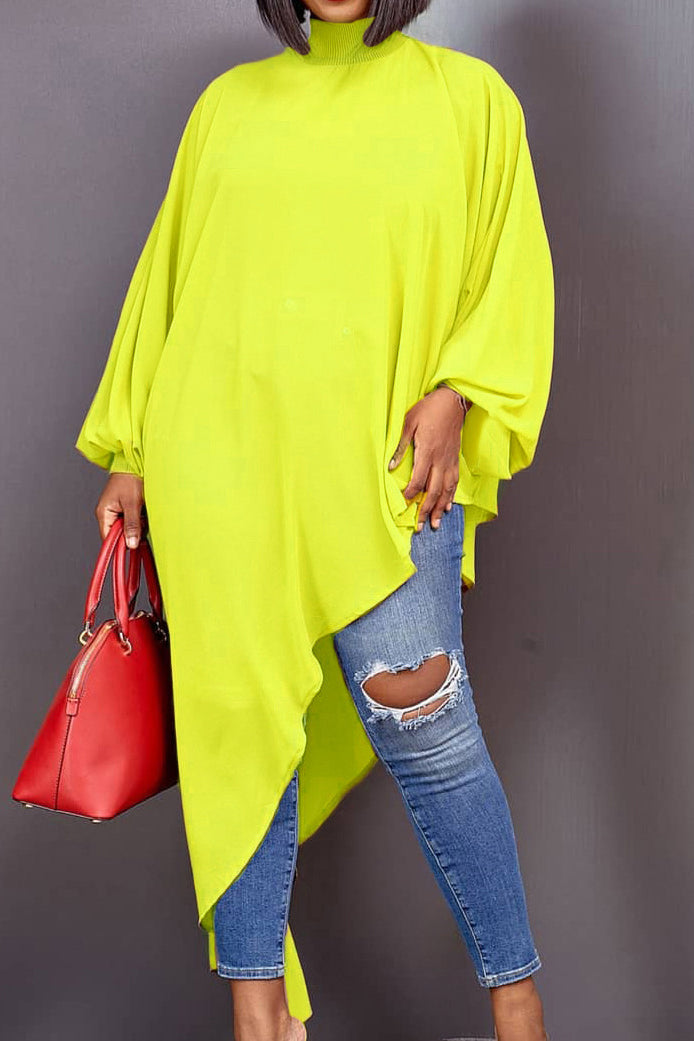 Asymmetrical Hem Shirt Dress Lavish Daily