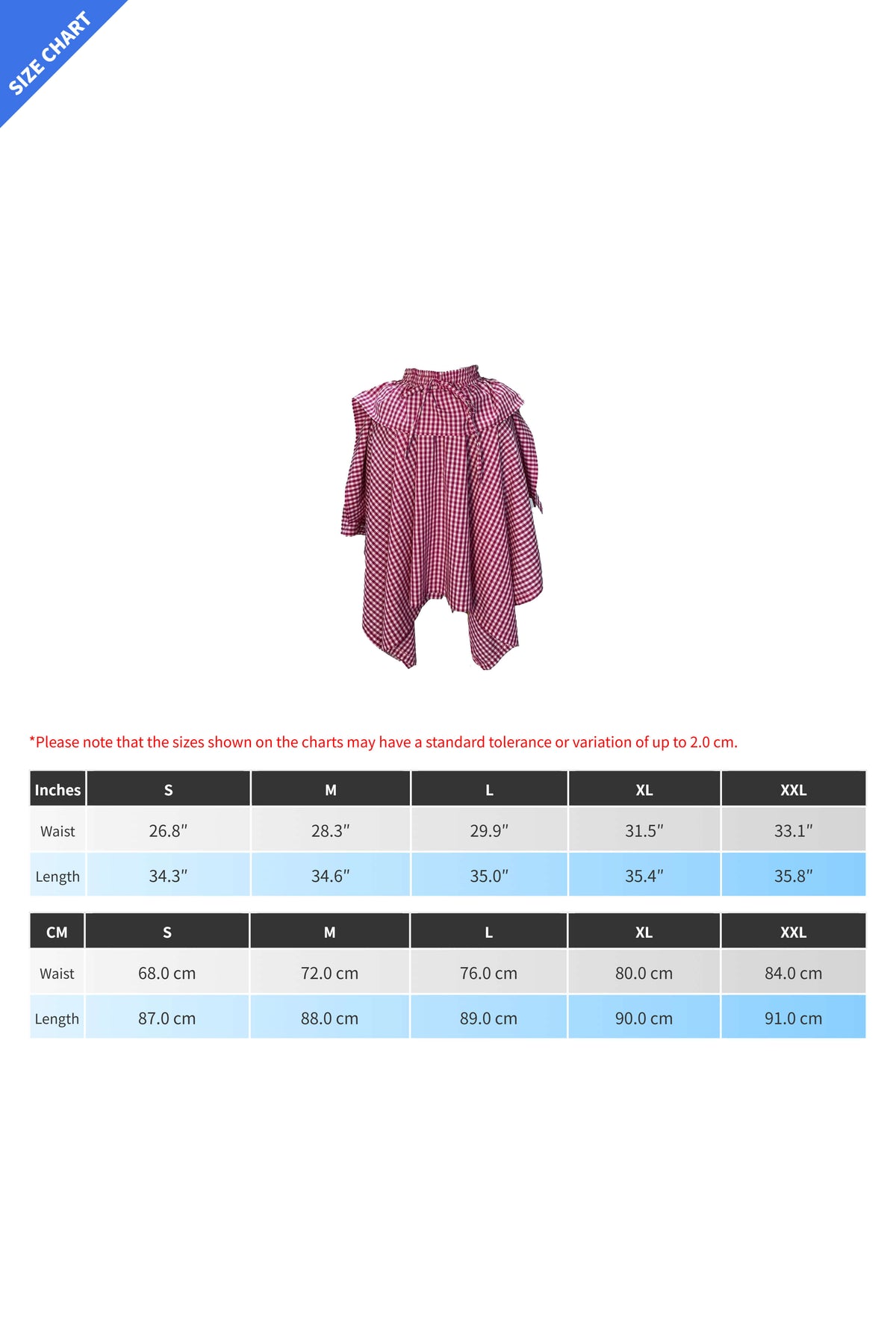 Plaid Asymmetrical Handkerchief Skirt Lavish Daily