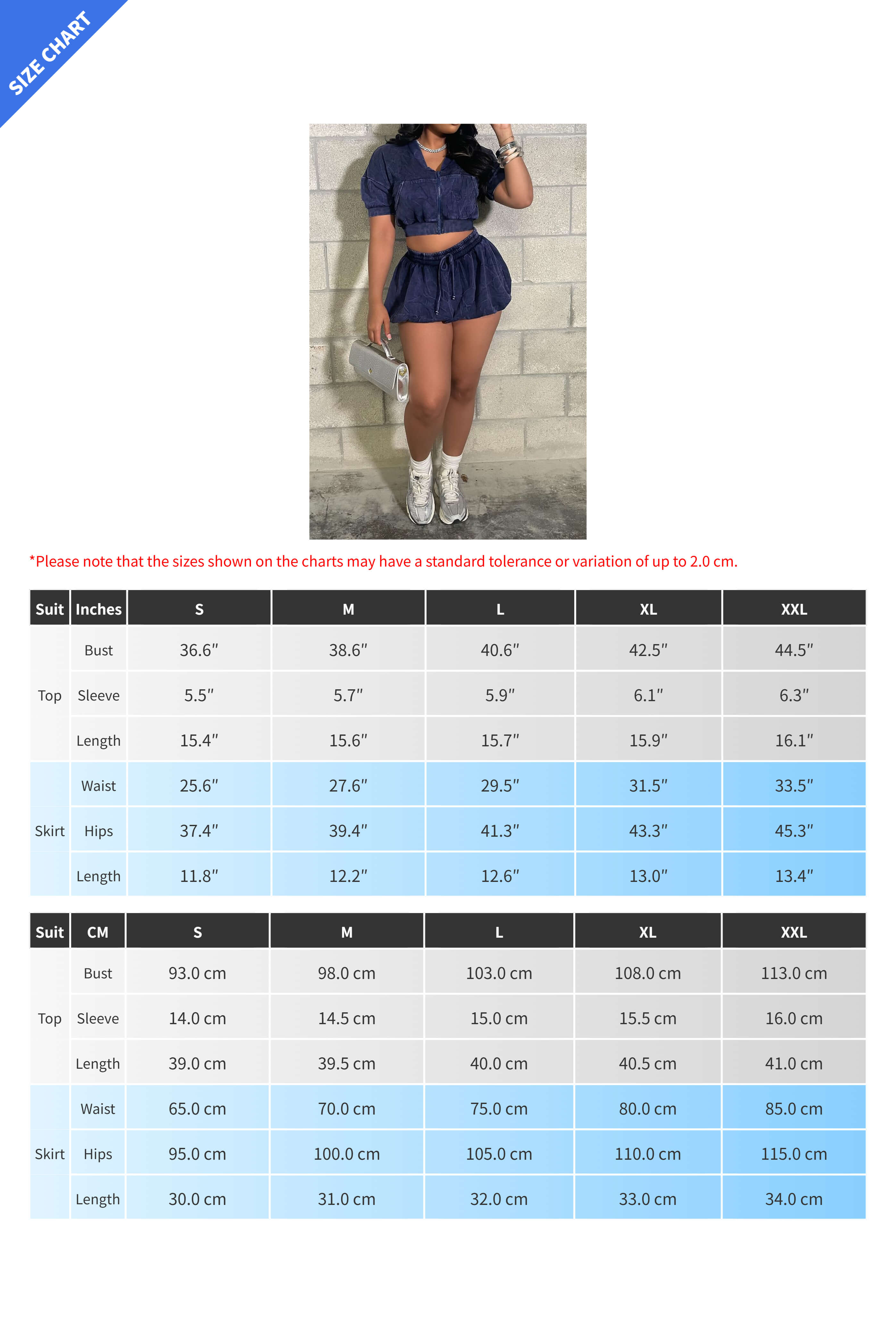 Zipper Crop Top and Lantern Skirt Set Lavish Daily