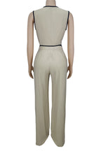 V-Neck Button Top & Pants Two-Piece Set Lavish Daily