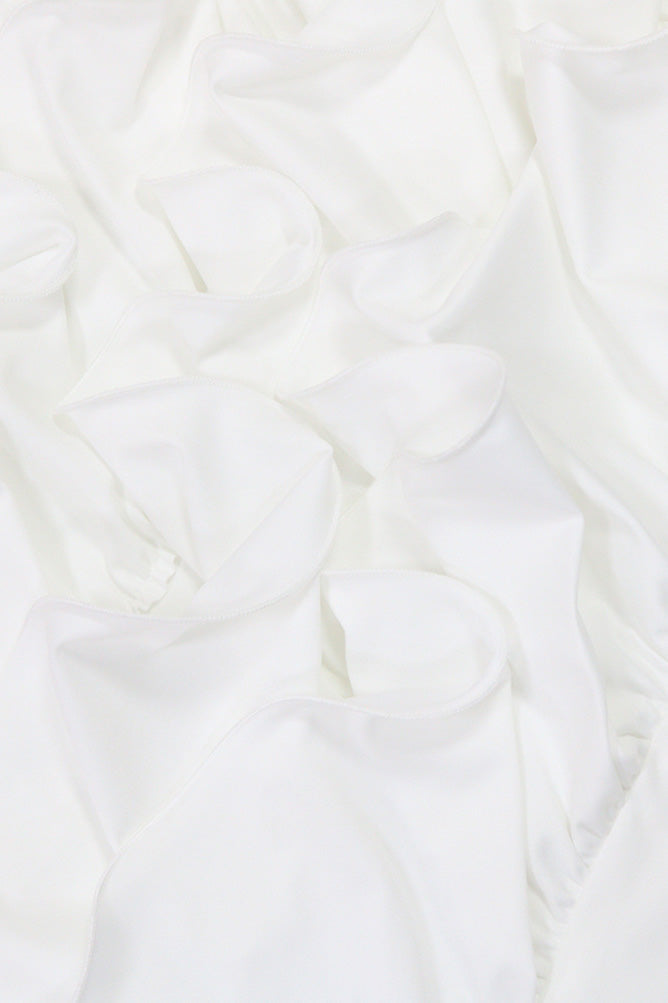 Solid Color Ruffle Hem Spaghetti Strap Dress Lavish Daily