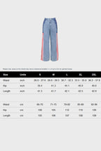 American Flag Print Light Wash Jeans Lavish Daily