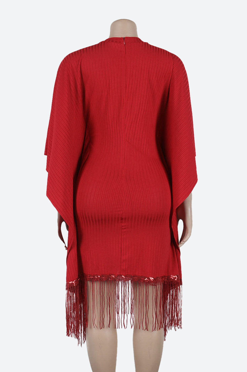 Fringe Combo Dress Lavish Daily