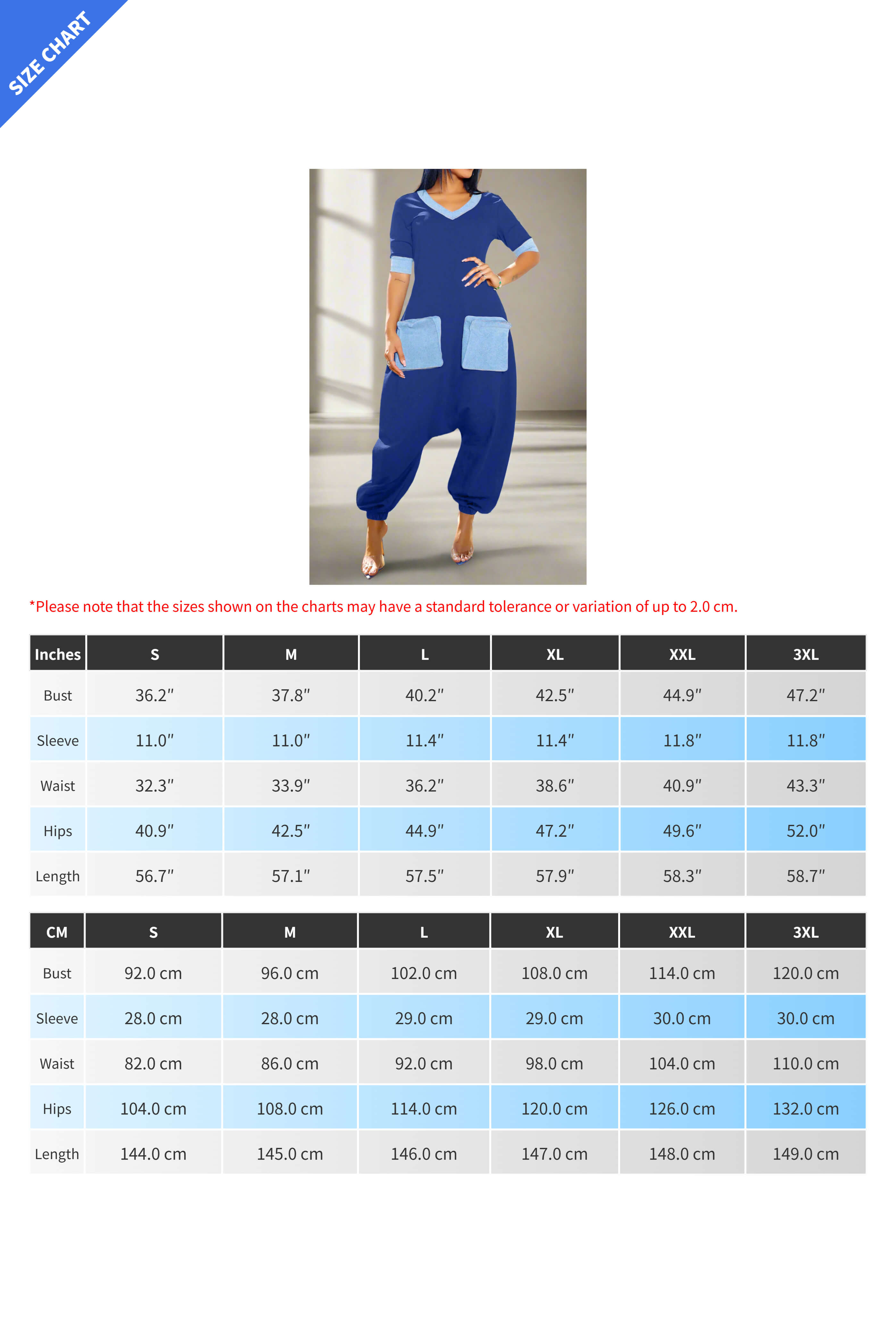 Loose Fit V-Neck Denim Jumpsuit Lavish Daily