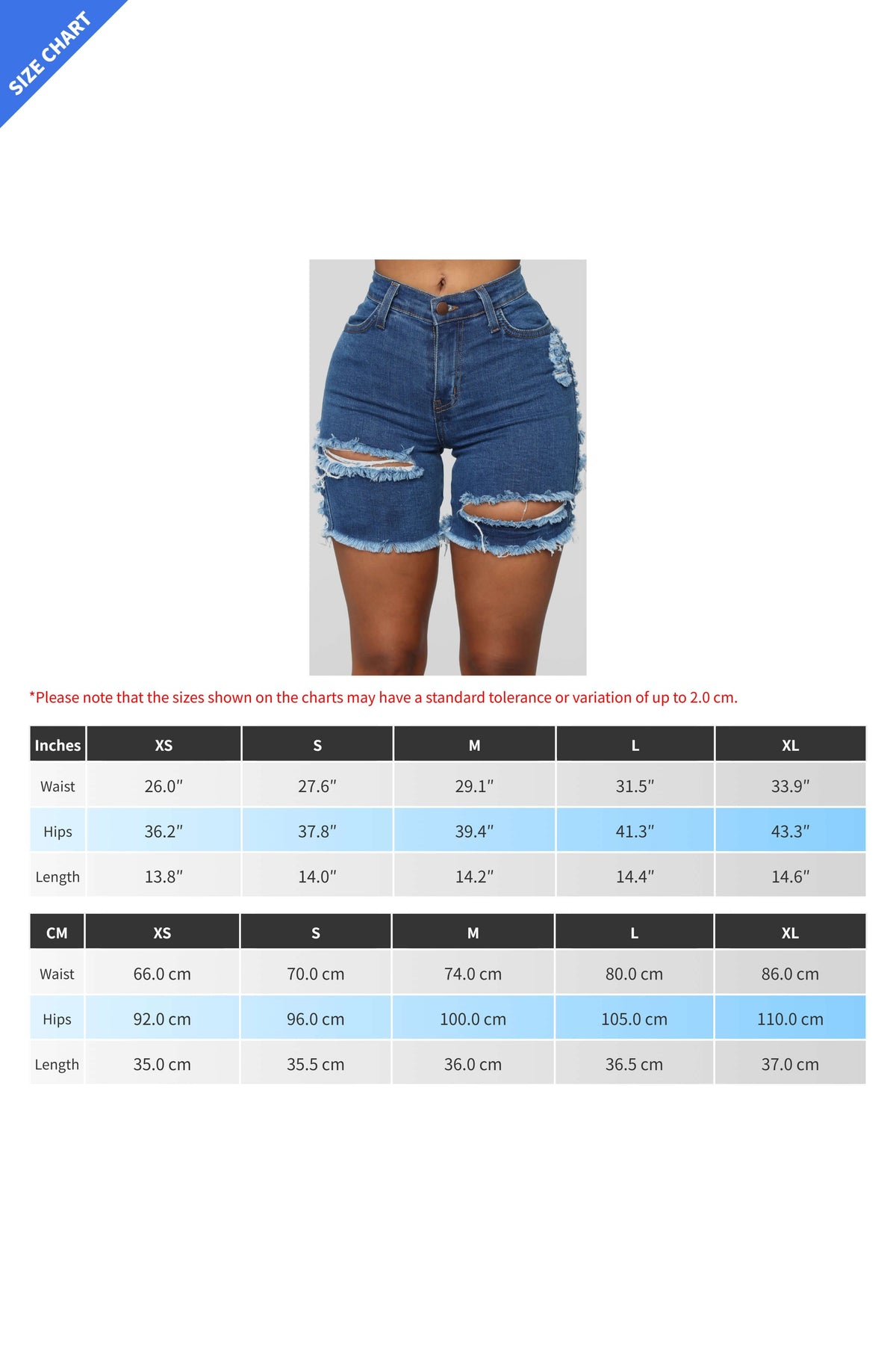 Distressed Cutout Denim Bermuda Shorts LavishDaily
