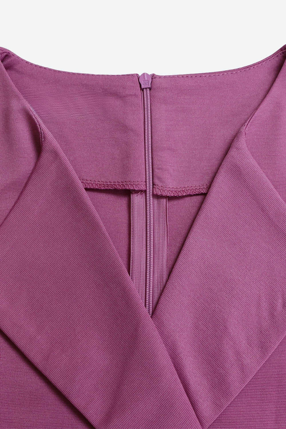 Three-Quarter Sleeve Ruched Waist Dress Lavish Daily