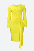 Side Knot Bodycon Dress Lavish Daily