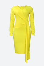 Side Knot Bodycon Dress Lavish Daily
