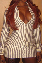 Striped Mini Skirt Set LavishDaily