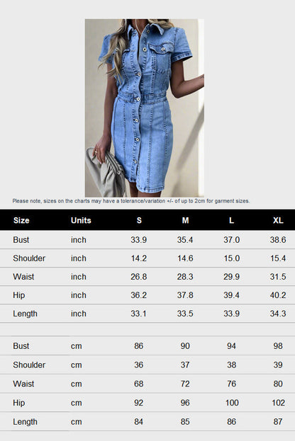 Slim High Waist Denim Skirt Lavish Daily