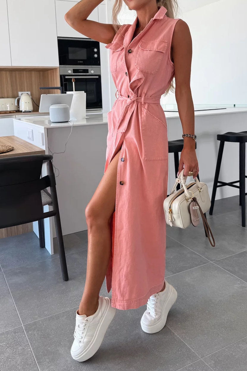 Denim Maxi Dress Lavish Daily