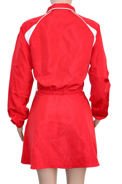 Retro Track Jacket & Mini Skirt Set LavishDaily
