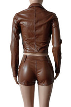 Leather Short Set Lavish Daily