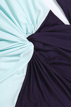 Deep V Neck Long Sleeve Slit Maxi Dress LavishDaily