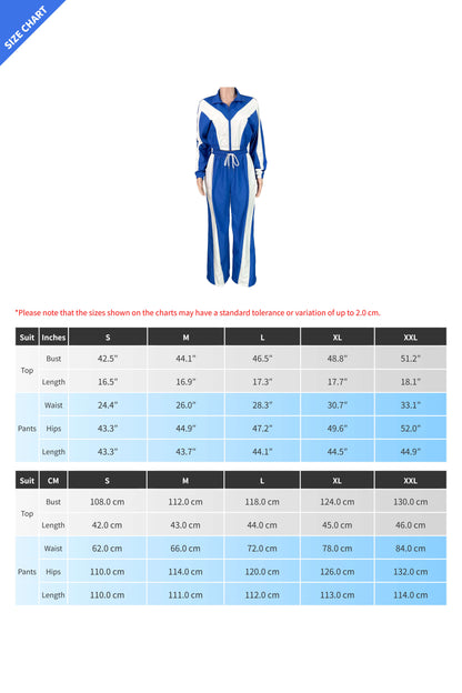 Colorblock Track Jacket & Pants Set Lavish Daily