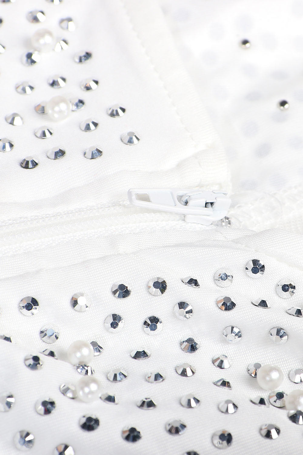 Mesh Diamond Rhinestone Mini Dress Lavish Daily