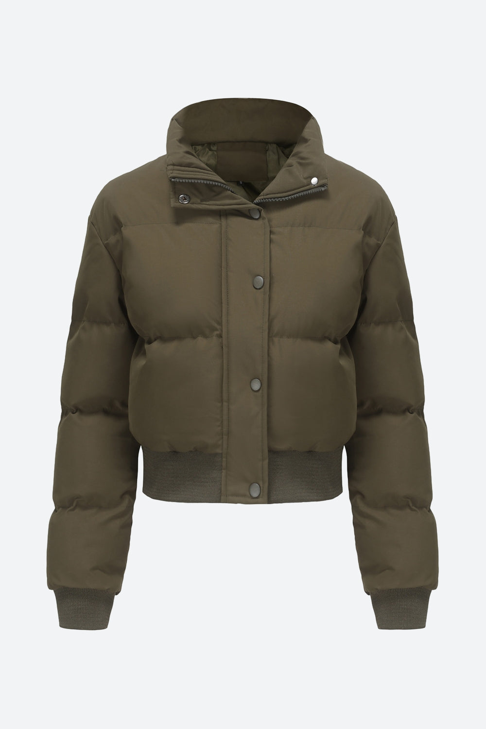 Long Sleeve Puffer Jacket Lavish Daily