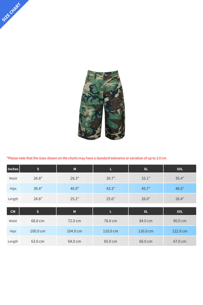 Pearl Embellished Baggy Cargo Shorts Lavish Daily