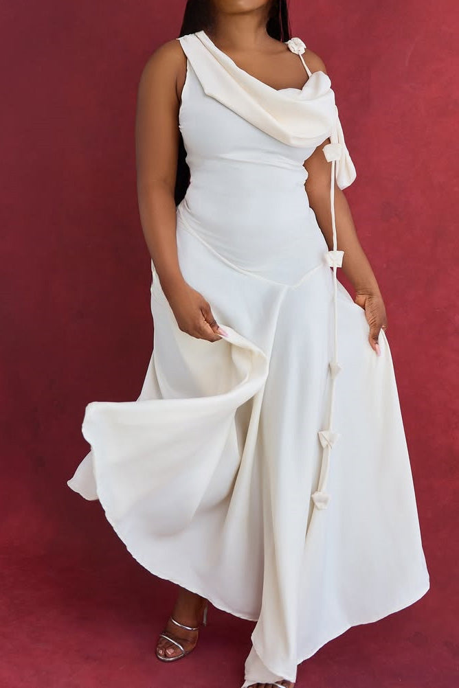 Off Shoulder Bodycon Midi Cami Dress Lavish Daily