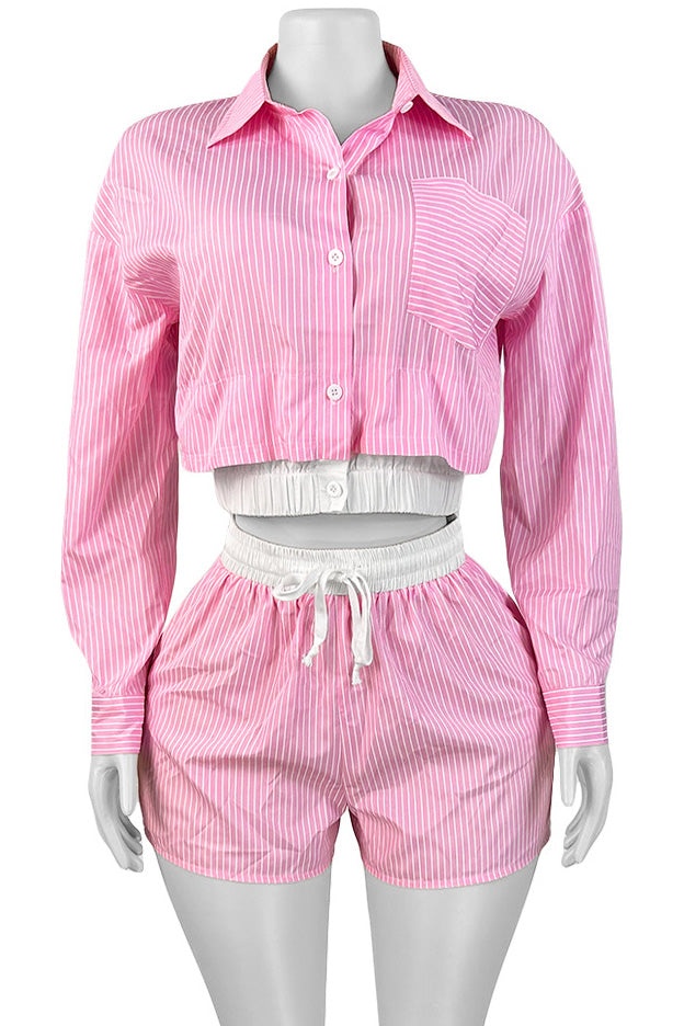 Seaside Prep Stripes Short Set Lavish Daily