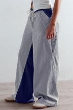 Casual Colorblock Loose Straight Pants Lavish Daily