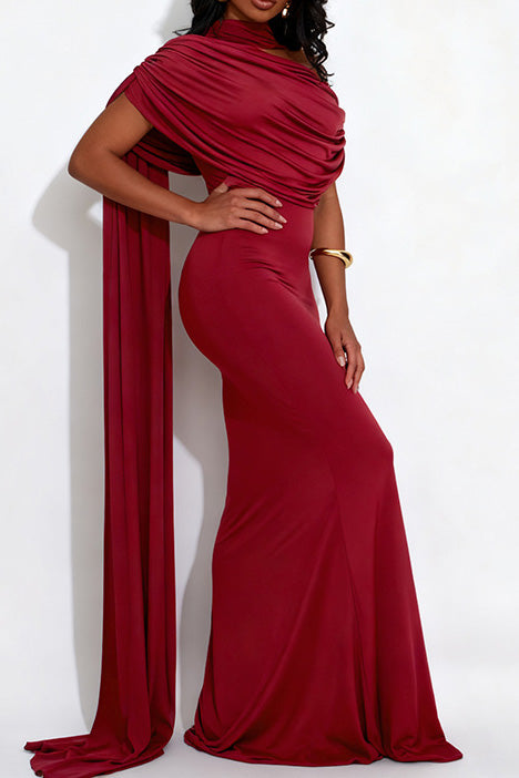 Elegant Pleated Maxi Dress Lavish Daily