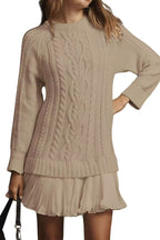 Casual Twist Sweater Mini Dress Lavish Daily